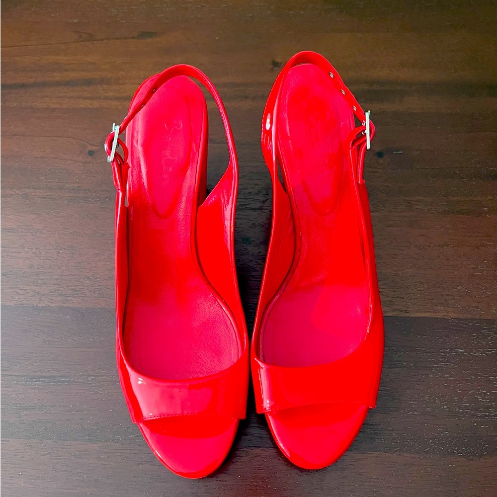Boden Red Slingback Women's Shoes